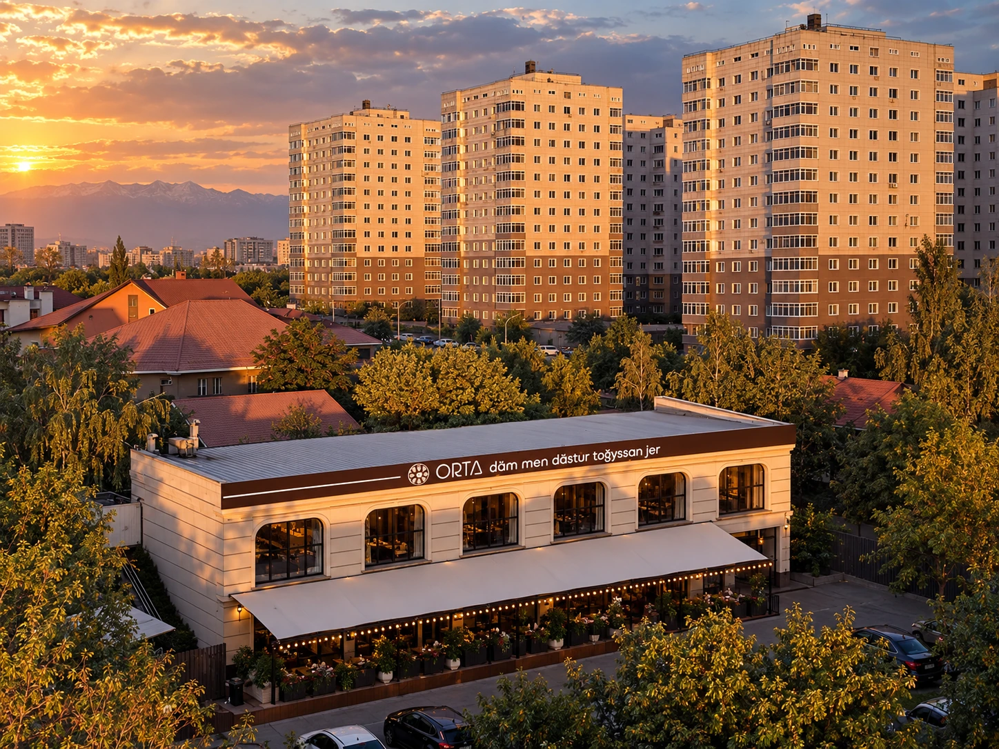 Фасад ORTA Алматы