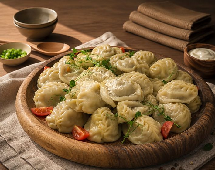 Говяжьи манты с джусаем